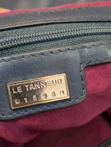 Stylish Dark Blue Leather Shoulder Bag