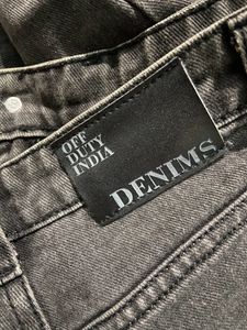Off Duty Charcoal Straight Leg Denim