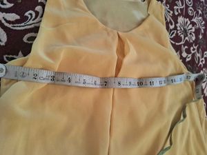 Elegant Yellow Sleeveless Top