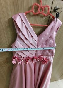 Elegant Pink Floral Gown