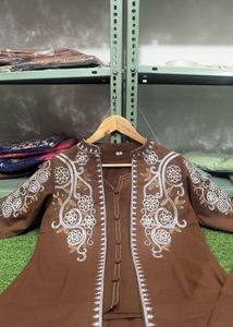 Elegant Brown Co-ord Set with Jacket