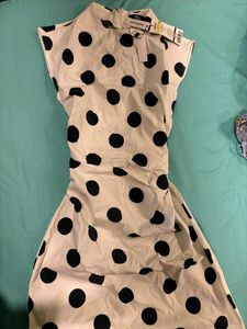 y2k mini polkadot dress