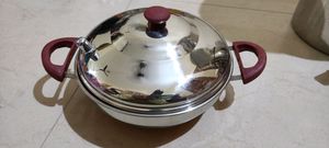 New unused copper bottom multi kadai or idly katra