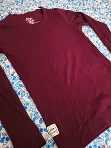 Maroon Long Sleeve Top