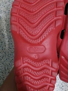 Red crocs