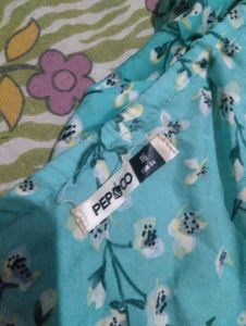 Cute Blue Floral Summer Dress