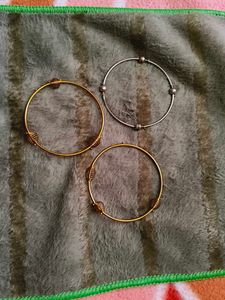 Set of 3 Metal Bangles