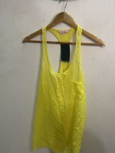 Bright Yellow Racerback Tank Top