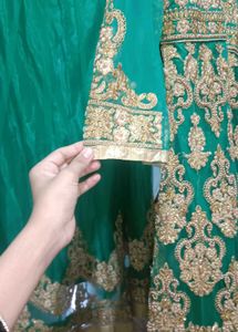 Elegant Green Embroidered Lehenga Choli