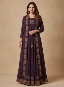 Purple Ethnic Skirt