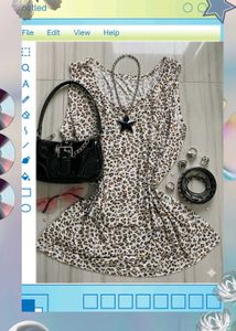 Y2k Leopard Print Sleeveless Top