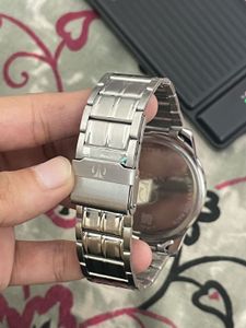 Elegant Stainless Steel Titan Watch