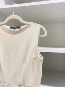 Vero Moda Sheath Beige Dress