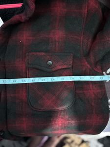 Cozy Plaid Fleece Sherpa  Lined Jacket shirt