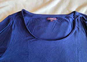 Classic Blue 3/4 Sleeve Top