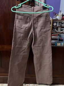 Brown Straight Leg Pants