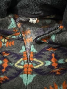 uniqlo Patterned Zip-Up Fleece Jacket
