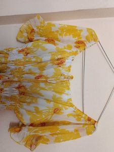 Yellow Floral Summer Dress