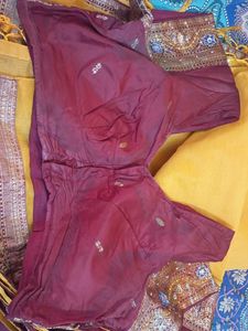 Beautiful Yellow Saree with Embellished Border