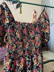 Floral Print Mini Dress
