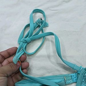 ⭐ Teal Lace Bikini Top