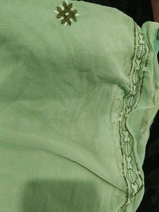 Elegant Mint Green Kurta Set with Dupatta