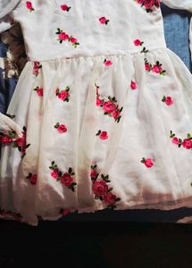 New White Embroidered Blouse