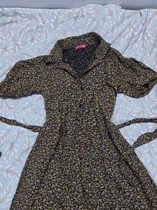 Floral Print Shirt Dress