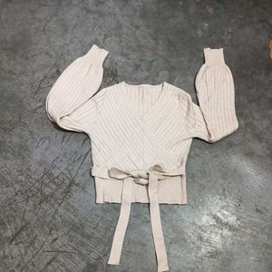 Wrap Top with Long Sleeves