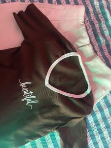 casual brown top
