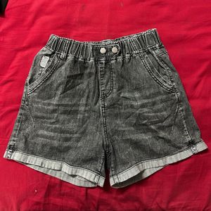 Stylish Grey Denim Shorts