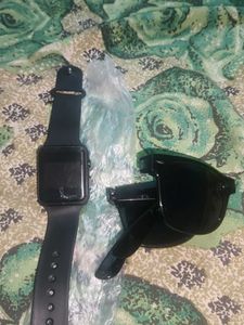 Digital watch and also folding glasses 🕶️