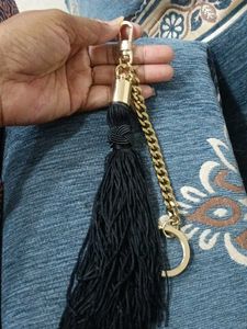 Elegant Tassel Keychain with Gold Chain
