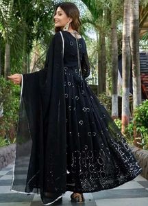 Elegant Black Kurta Set with Dupatta