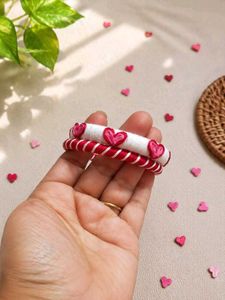 Handmade Heart Bangles🩷