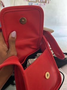 Chic Red Mini Handbag
