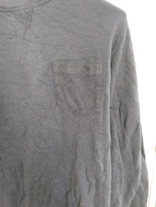 Navy Blue Long Sleeve Pocket Tee