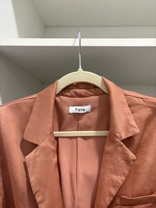 Fate Satin Crop Blazer