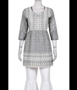 Rajasthani embroided flared kurti