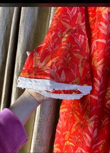 Vibrant Floral Kurta Set with Embellishments