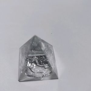 Combo Of Lord Shiva Marble Idol And Glass Pyramid