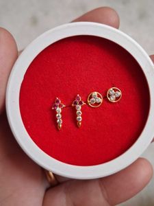 Elegant Gold Nose Pins Set