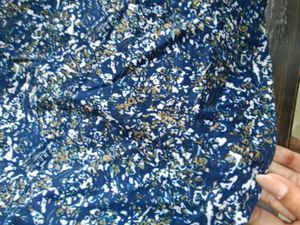 Stylish Blue Floral Print Top