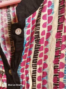 Vibrant Striped Button-Down Kurta