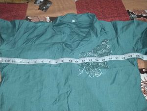 Teal Embroidered cord set