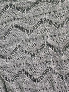 Chic Grey Crochet Knit Sweater