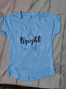 Cute Blue 'Bright' Tee