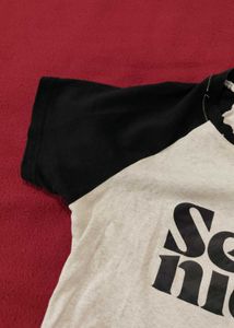 Stylish "Semi Nice" Graphic Tee SIZE-XS-S