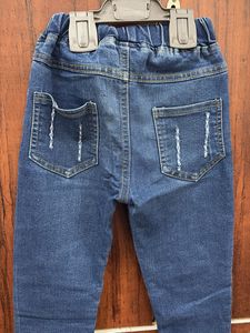 Cute Cat Embroidered Denim Jeans for Girls