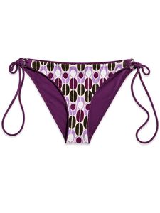 Retro Patterned Bikini Bottoms